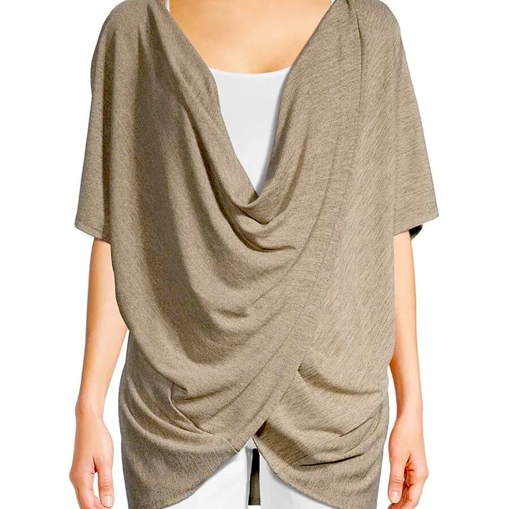 Heather Knit Twist Kimono